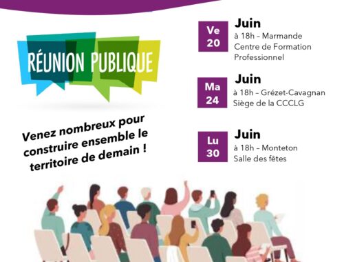 3 réunions publiques en juin